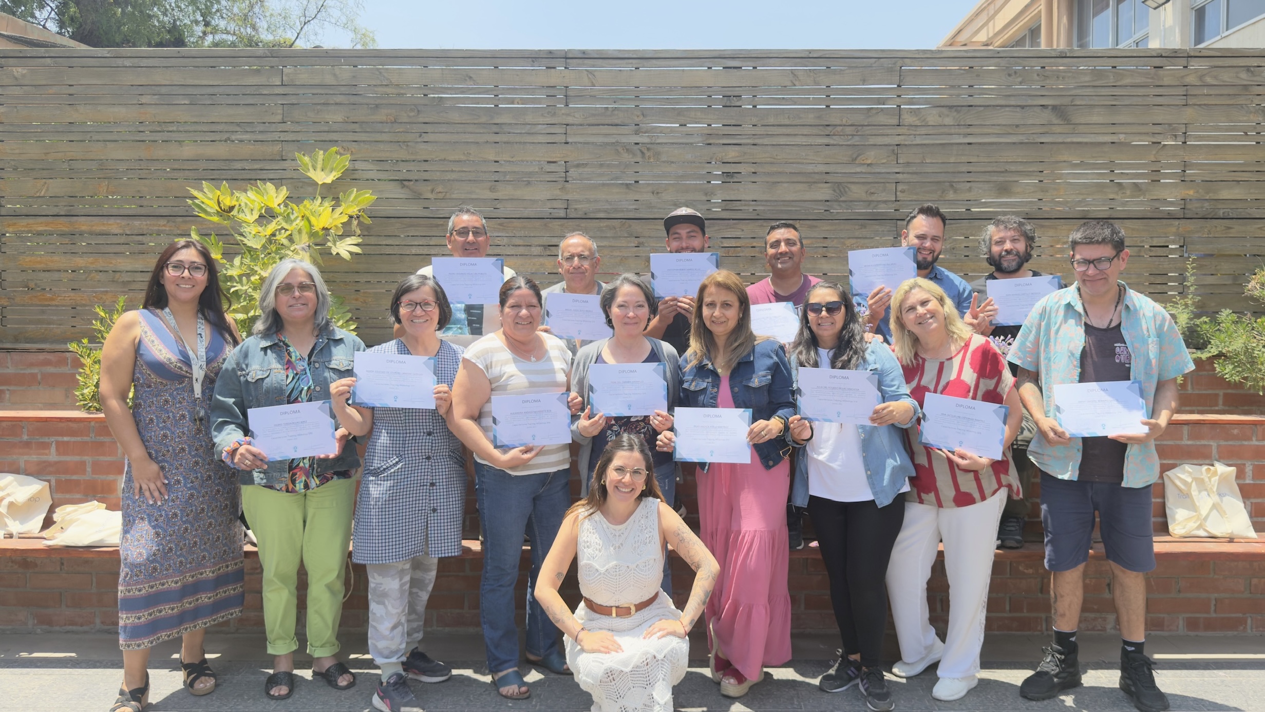 Participantes de la capacitación de Trabajo en Equipo con Training Workshop